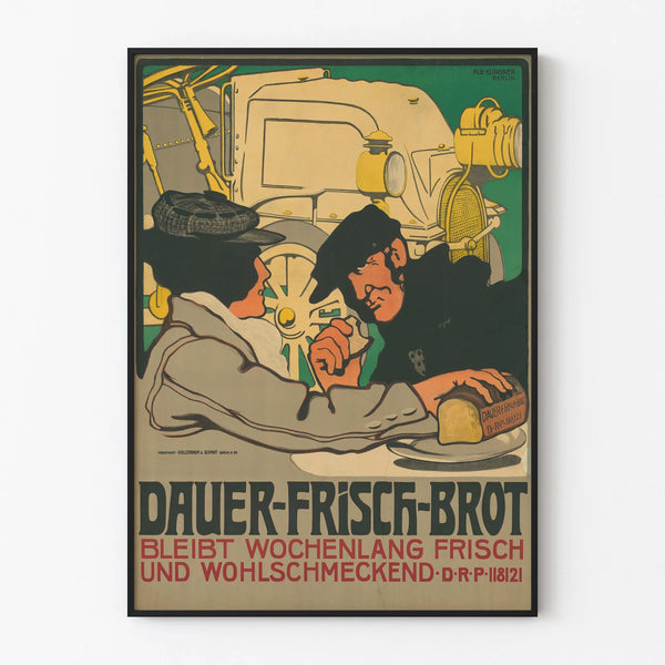 Vintage Dauer-Frisch-Brot advertising poster