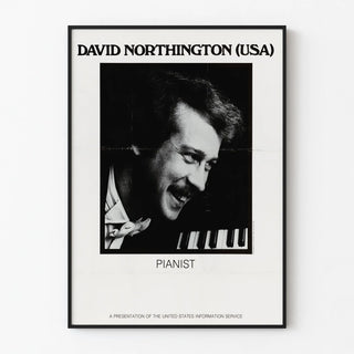 Vintage poster of David Northington - American pianist