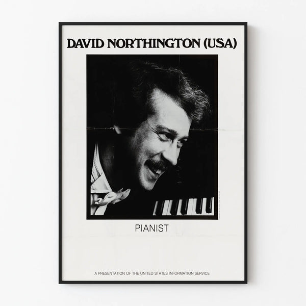 Vintage poster of David Northington - American pianist