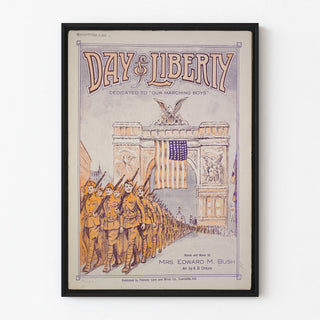 Vintage poster of the American military Day of Liberty
