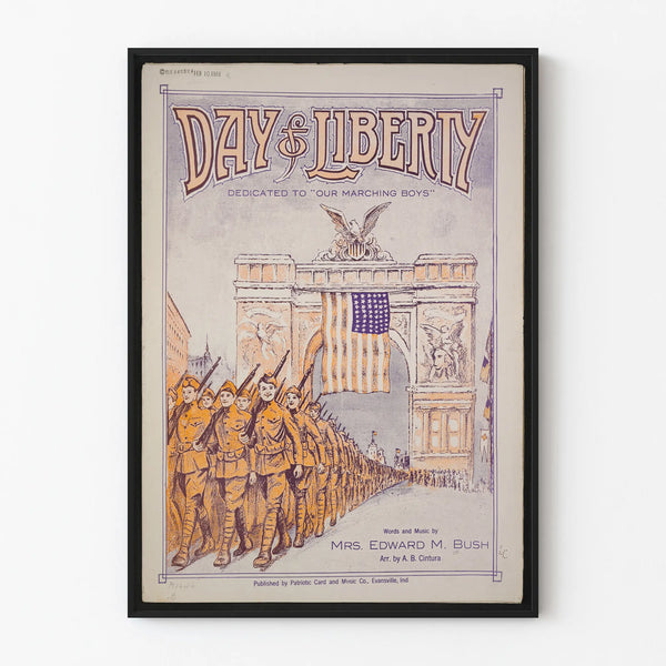 Vintage poster of the American military Day of Liberty