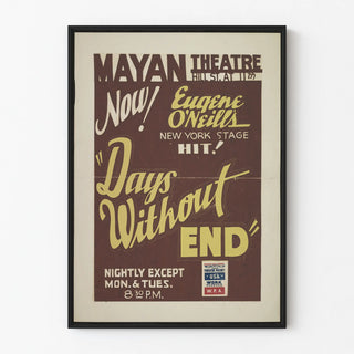 Vintage Theater Poster « Days Without End » by Eugene O'Neill