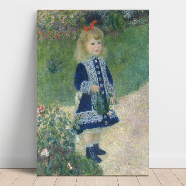 Reproduction of the painting of La Petite Fille à l'arrosoir - Pierre-Auguste Renoir