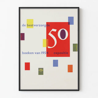 Vintage Poster Exhibition 50 Well-Cared-for Books from 1954
