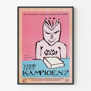 Vintage Poster 1999 National Reading Contest aloud
