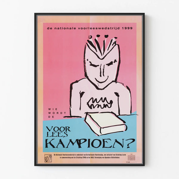 Vintage Poster 1999 National Reading Contest aloud