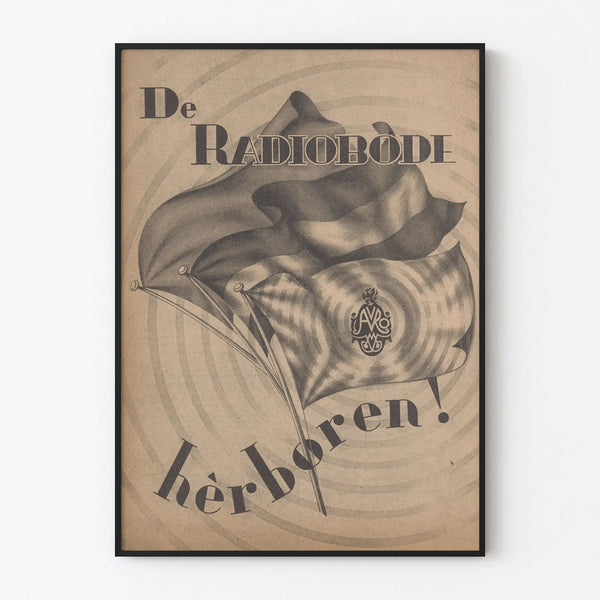 Vintage Radio Poster Bode Decorative