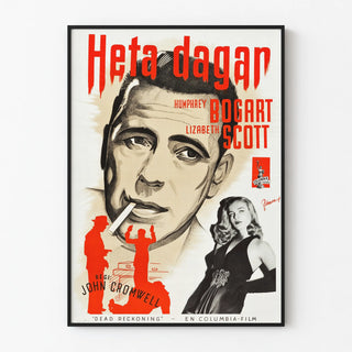 Vintage poster Heta Dagan film Dead Reckoning