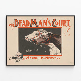 Vintage Poster Dead Man's Court by Maurice H. Hervey — framed artwork on a wall