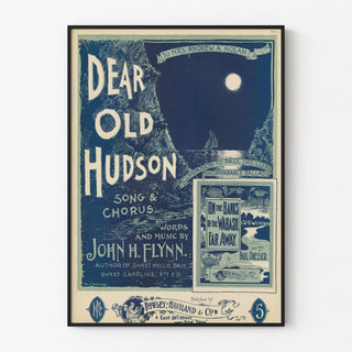 Vintage Poster Song Dear Old Hudson by John H. Flynn