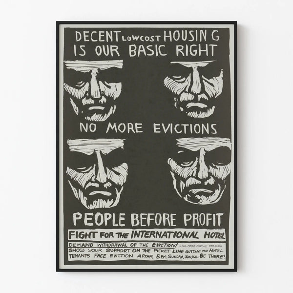Poster Wall Decoration Fight for the Right to Affordable Housing