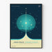 Decorative Poster Deep Space Atomic Clock Blue NASA