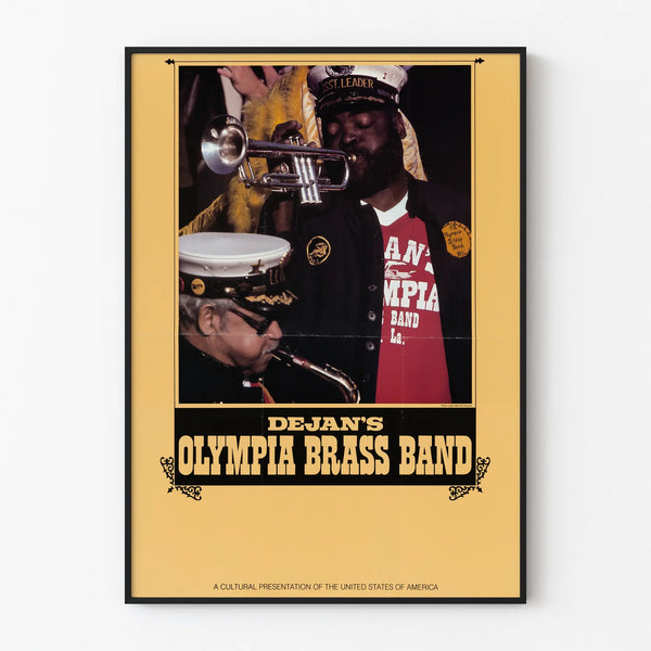 Vintage Poster of Dejan's Olympia Brass Band Jazz Musicians