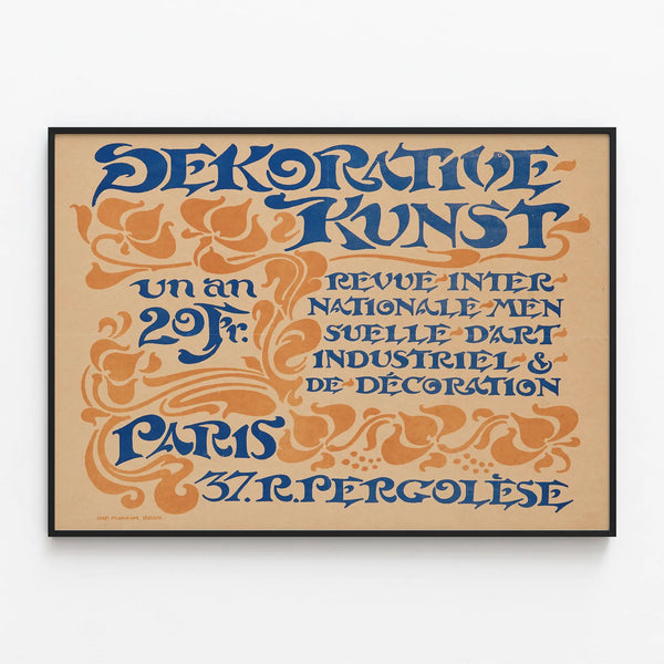 Vintage Poster Decorative Arts - International Review of Industrial Art and Decoration — framed artwork on a wall