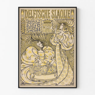 Vintage Poster Advertising Salad Oil Delft
