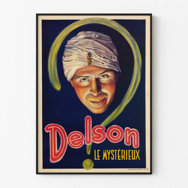 Vintage Poster Delson The Mysterious for Wall Decoration