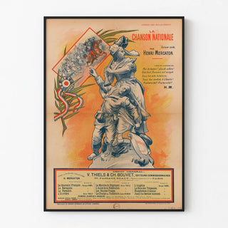 Vintage Poster The National Song by Henri Mercator
