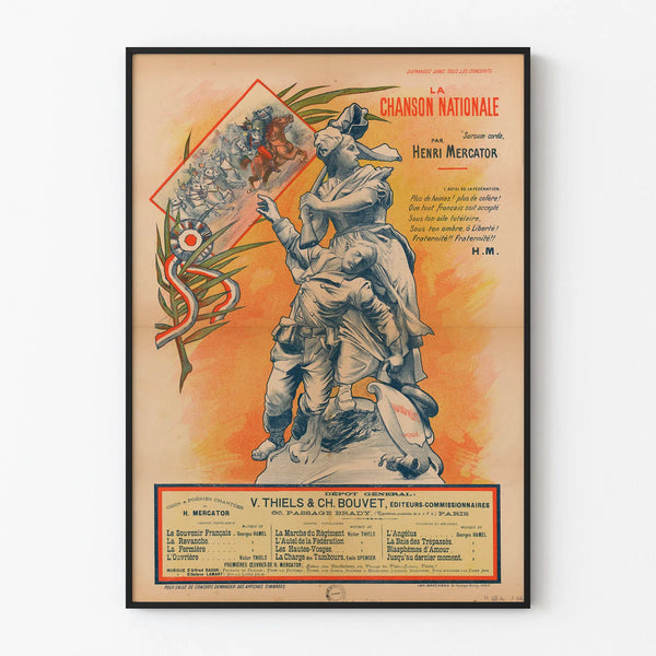Vintage Poster The National Song by Henri Mercator