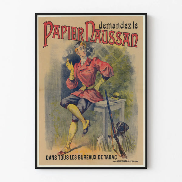 Vintage poster Naussan paper wall decoration tobacco shop
