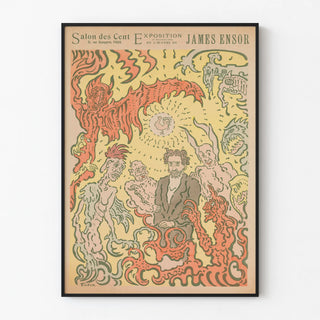 Poster Salon des Cent - Exhibition James Ensor
