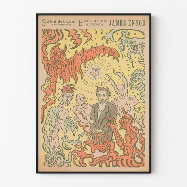 Poster Salon des Cent - Exhibition James Ensor