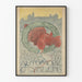 Vintage Poster for the First Norwegian Automobile Exhibition 1909