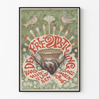 Vintage Creative Poster for Art Exhibition