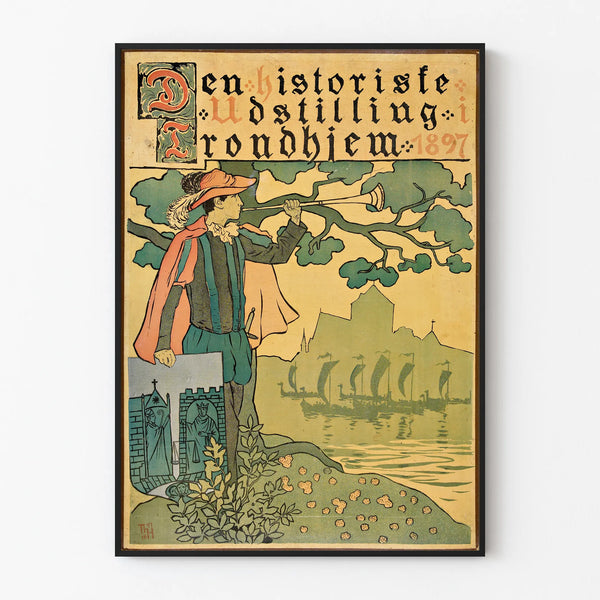Vintage Wall Decoration Poster of the 1897 Trondheim Exhibition