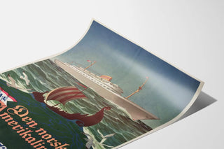 Vintage poster of the Norwegian America Line