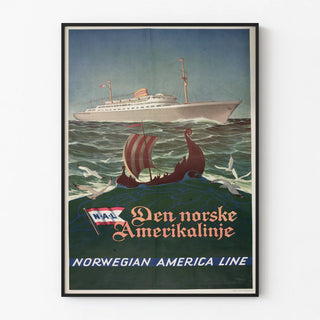 Vintage poster of the Norwegian America Line