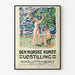 Vintage Poster for Norwegian Art Exhibition at Charlottenborg
