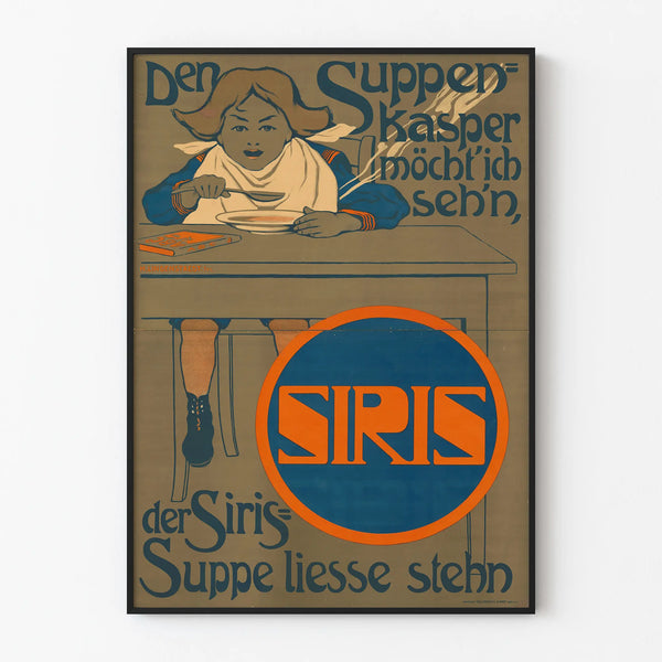 Vintage Soup Poster Siris Wall Decoration Retro
