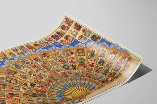 Vintage Poster of a Floral Fan Denaiffe at Carignan — artwork view