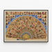 Vintage Poster of a Floral Fan Denaiffe at Carignan — framed artwork on a wall