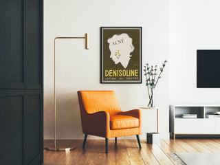 Vintage poster DENISOLINE sulfur lotion against acne