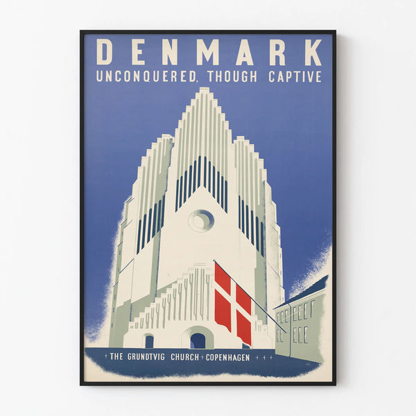 Decorative Poster of Grundtvig Church in Copenhagen
