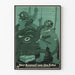 Vintage Poster of Scuba Diving and Octopus