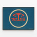 Vintage poster Der Tag - Graphic design from the 1960s — framed artwork on a wall
