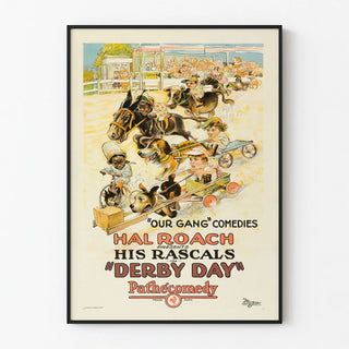 Vintage Derby Day Poster - Our Gang Comedy by Hal Roach