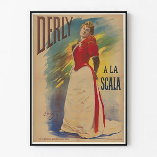 Vintage poster Derly at La Scala by L. Mayet