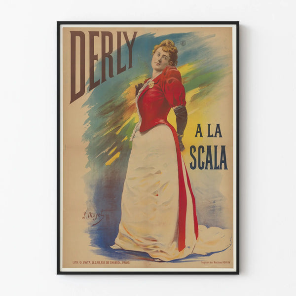 Vintage poster Derly at La Scala by L. Mayet