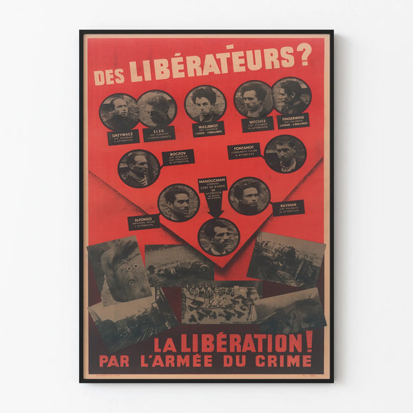 Vintage Propaganda Poster « The Liberators? » Historical Wall Decoration