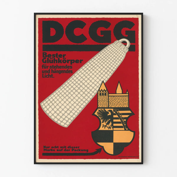 Vintage DCGG Lamp Lighting Poster