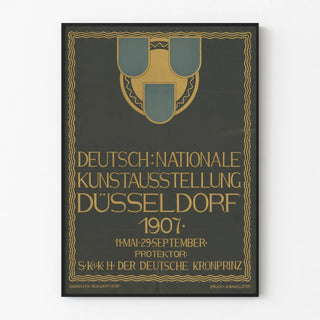Art Deco Poster National Art Exhibition Düsseldorf 1907