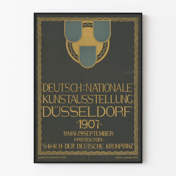 Art Deco Poster National Art Exhibition Düsseldorf 1907