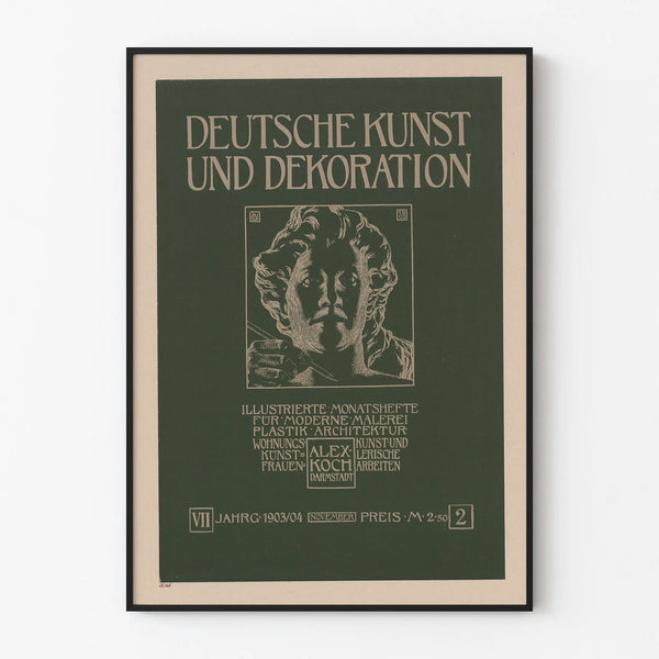 Vintage German Poster of Art and Decoration 1903
