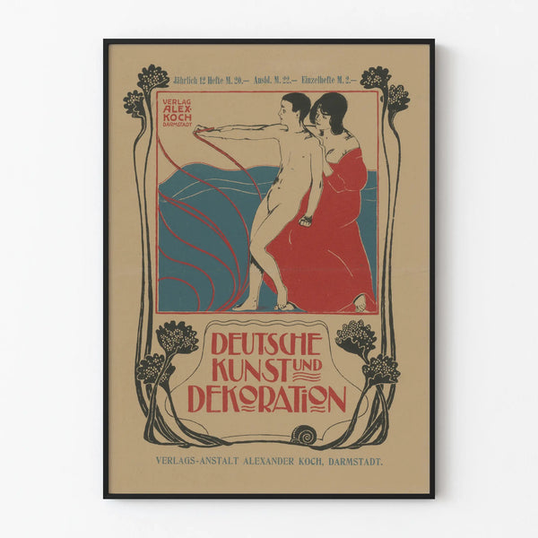 German Vintage Poster of Art and Decoration