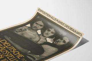 Vintage poster of the German Art Exhibition in Dresden 1899