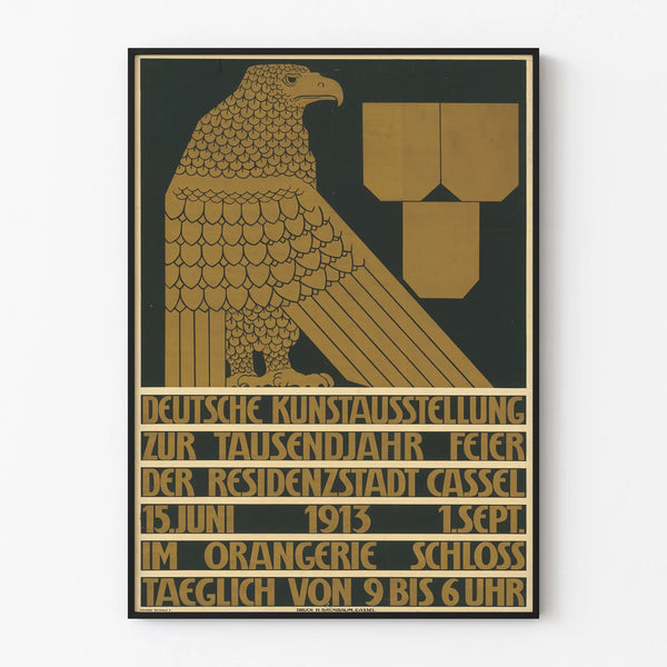 Vintage Poster for the German Art Exhibition in Kassel 1913