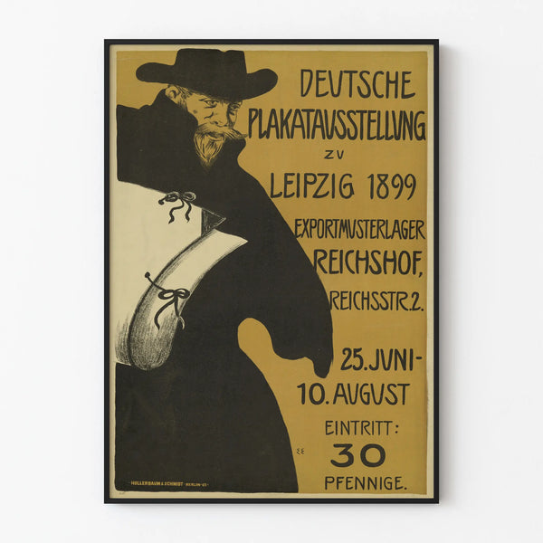 Vintage poster for the German exhibition Leipzig 1899
